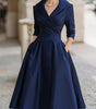 Mid-Length Wrap Dress for Women