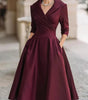 Mid-Length Wrap Dress for Women
