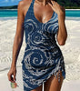 Printed Graphic Tankini and Shorts for Women
