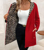 Reversible Coat with Leopard Print for Women