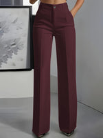 Wide High-Waisted Pants for Women