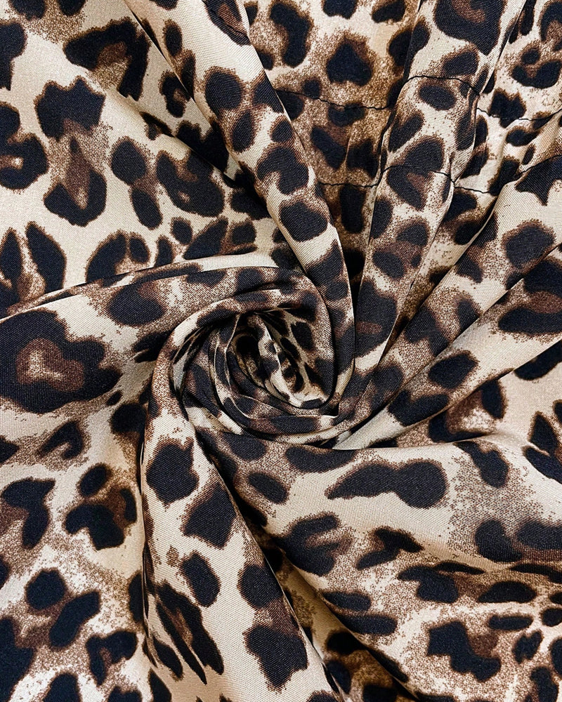 Reversible Coat with Leopard Print for Women