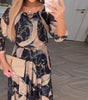 Printed long dress for women