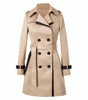 Elegant Double-Breasted Trench Coat for Women