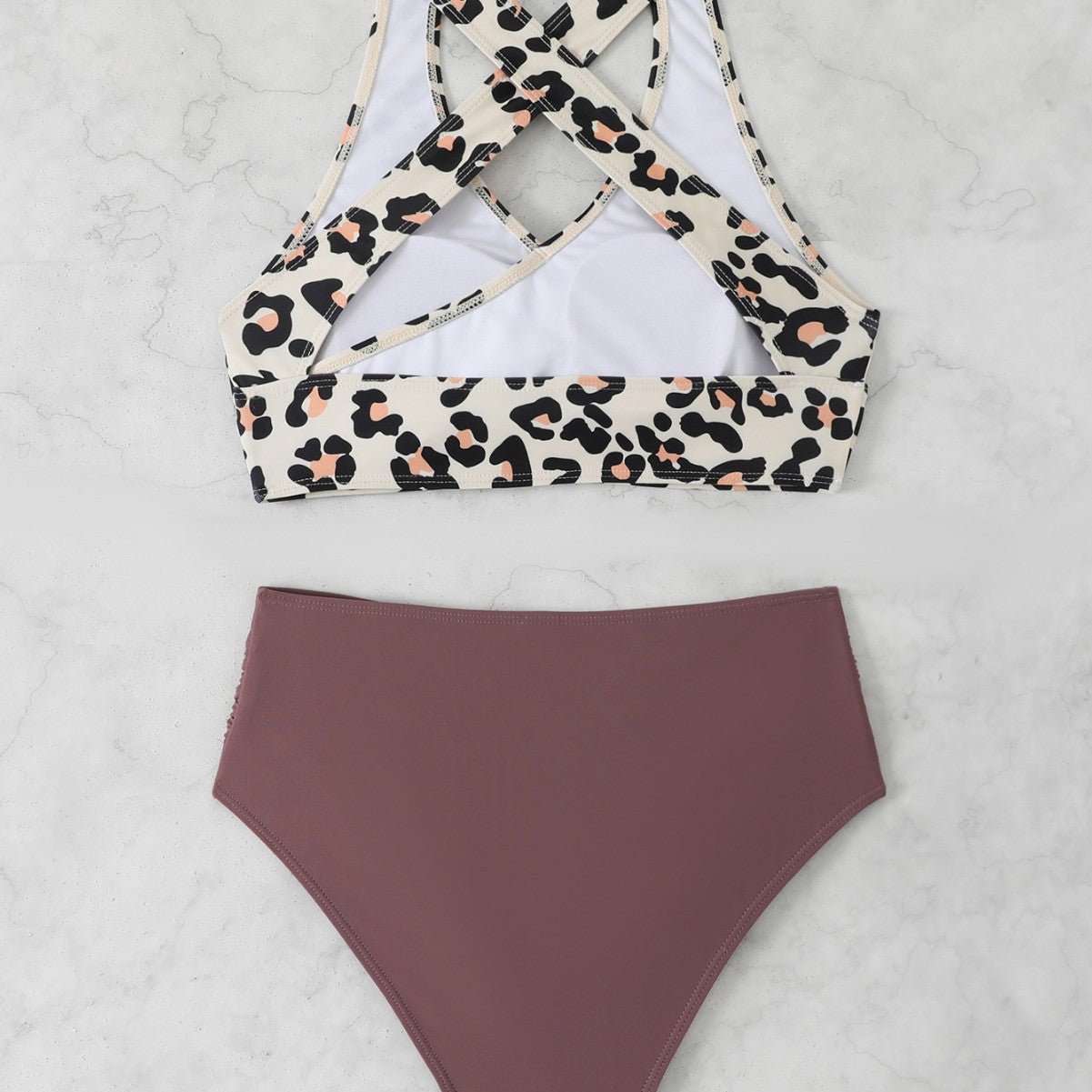 Bikini Taille Haute Léopard pour Femme - Emilia Lane