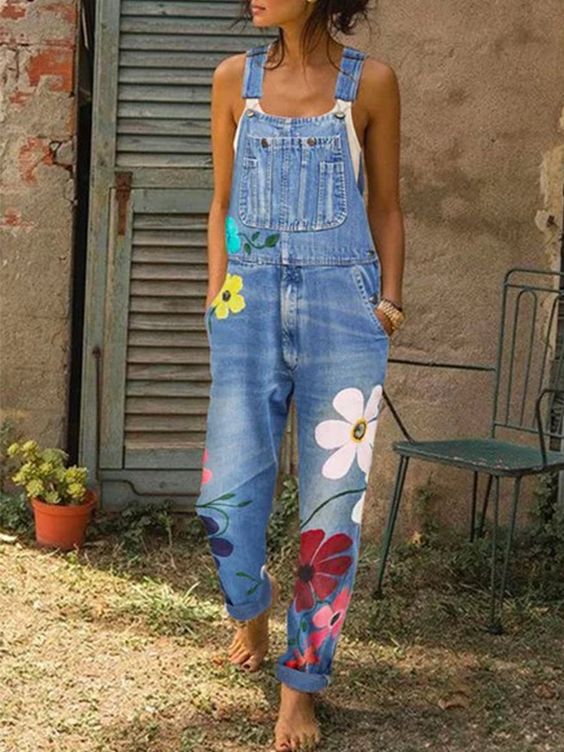 Artisanal Denim Overalls for Women