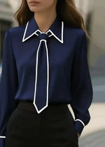 Blouse à col oversize pour Femme - Emilia Lane