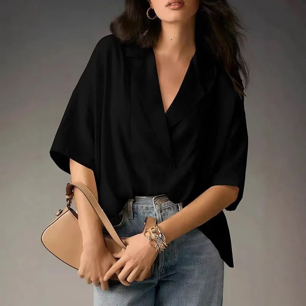 Blouse Oversize avec Manches Tombantes pour Femme | Idéale pour le Quotidien - Emilia Lane