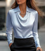 Satin blouse for women