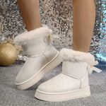 Winter Boots with Synthetic Fur for Women