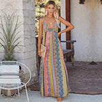 Bohemian Print Long Dress for Women