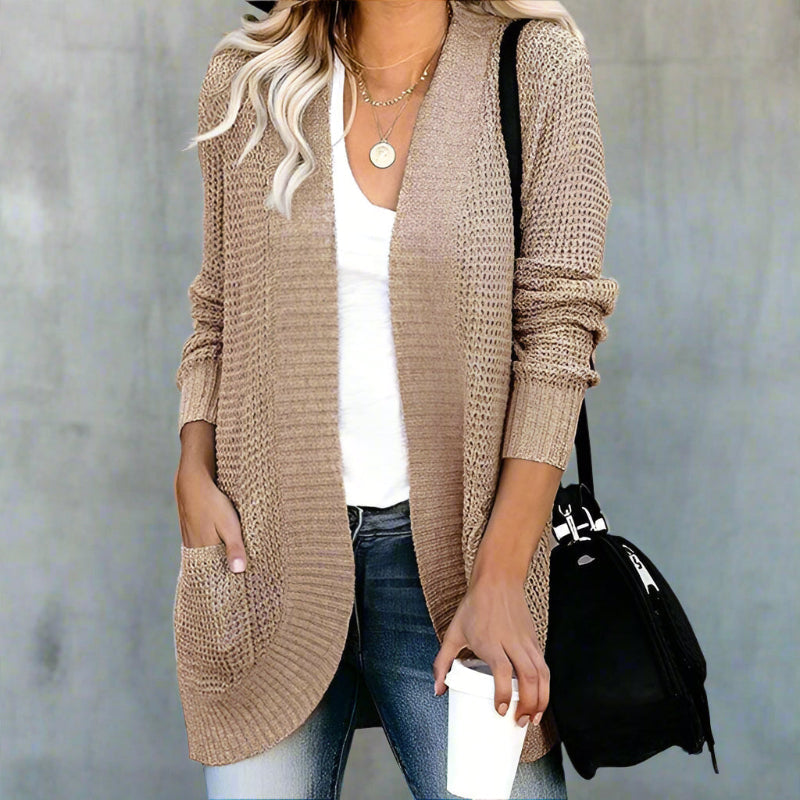 Knitted Long Sleeve Cardigan for Women