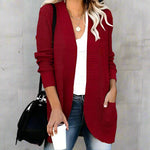 Knitted Long Sleeve Cardigan for Women