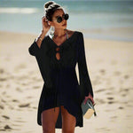 Crochet beach tunic for women