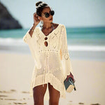 Crochet beach tunic for women