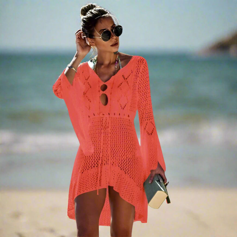 Crochet beach tunic for women
