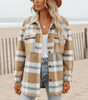 Plaid Flannel Coat for Women