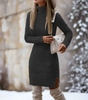 Bohemian Turtleneck Sweater Dress for Women