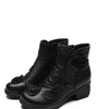 Bottes à Talon Moyen en Cuir avec Motifs Floraux pour Femme - Emilia Lane