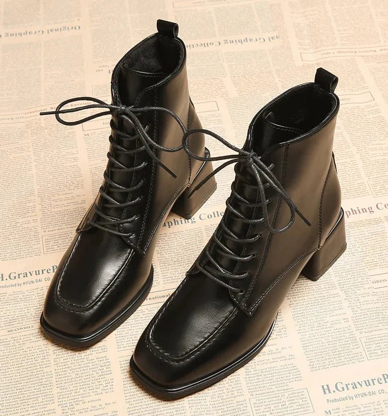 Bottes Cheville à Lacets pour Femmes - Emilia Lane