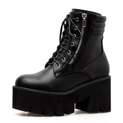 Bottes Courtes à Talons Bloc pour Femmes - Emilia Lane