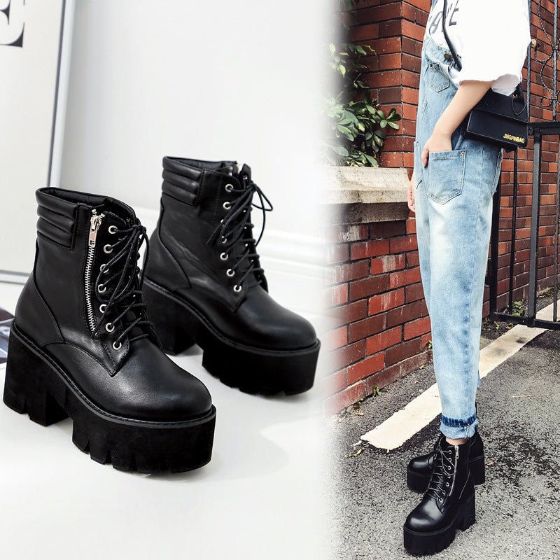 Bottes Courtes à Talons Bloc pour Femmes - Emilia Lane