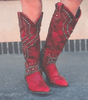 Bottes de Cowboy Cloutées à Talon Épais pour Femmes - Emilia Lane
