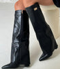 Bottes Hautes Élégantes avec Talon Bloc pour Femmes - Emilia Lane