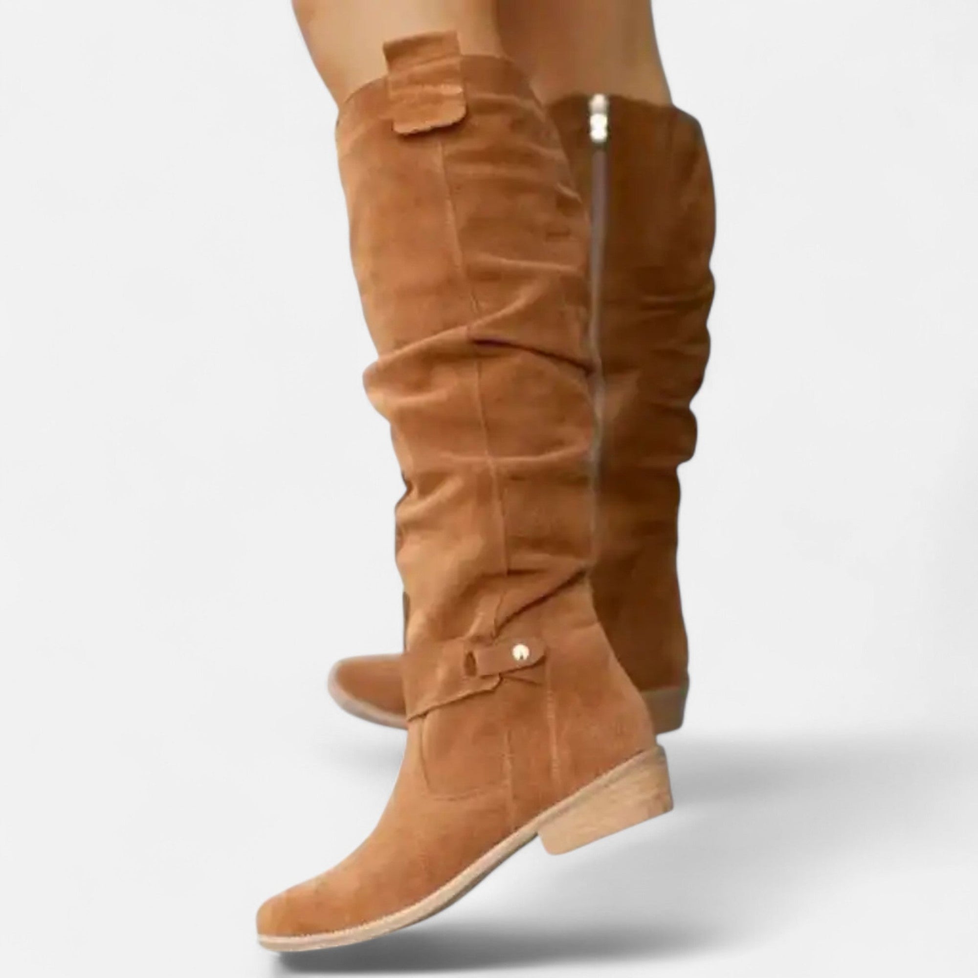 Flat Suede Over-the-Knee Boots for Women