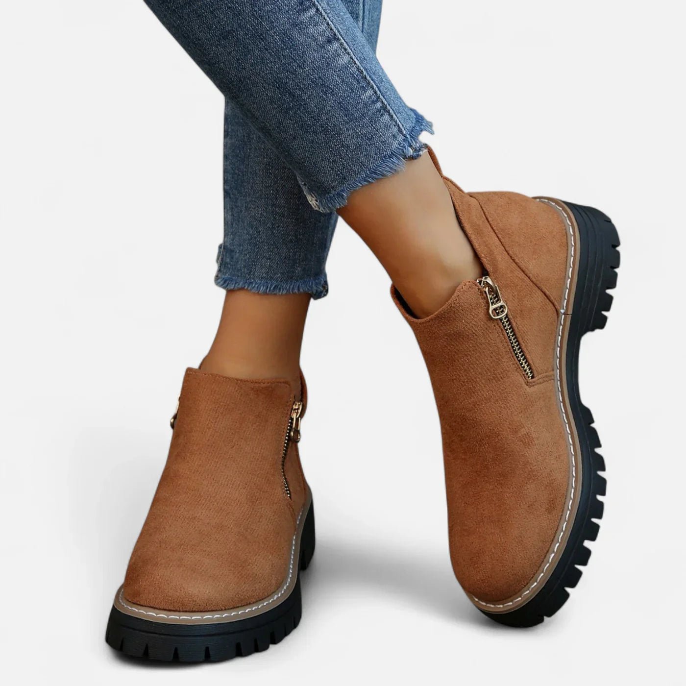 Bottines courtes à semelle crantée pour femmes - Emilia Lane
