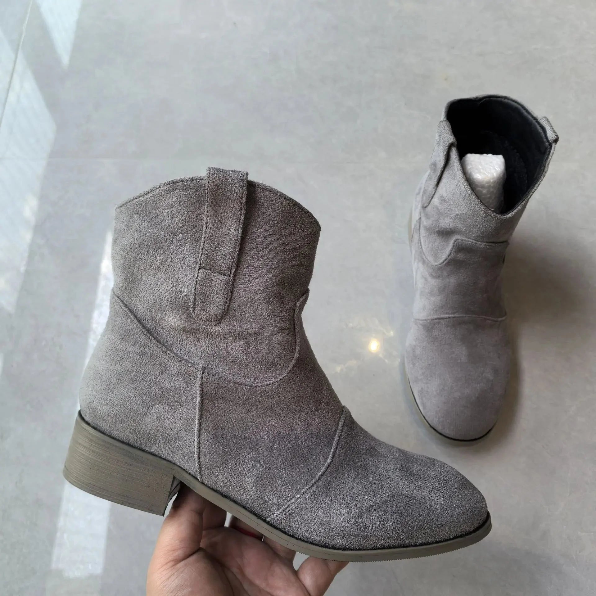 Suede Heel Bootie for Women