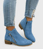 Faux Leather Heel Bootie for Women