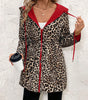 Reversible Coat with Leopard Print for Women