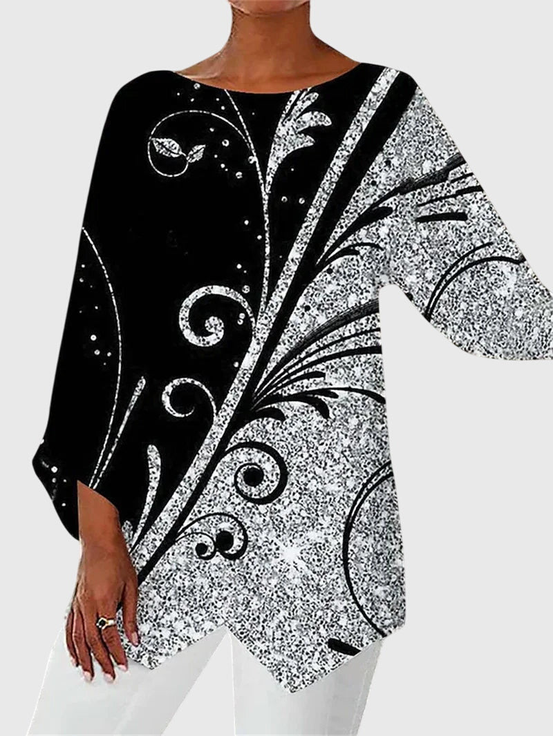 Long-Sleeve Butterfly Print Top for Women | Perfect for Everyday Wear