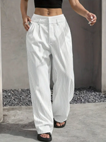 Wide Striped Trousers for Women