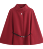 Cape Manteau Ceinturé à Manches Chauve - Souris pour Femmes - Emilia Lane