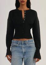Cardigan boutonné ajusté pour femme - Emilia Lane