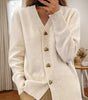 Cardigan Femme en Maille à Boutons Cœur - Emilia Lane