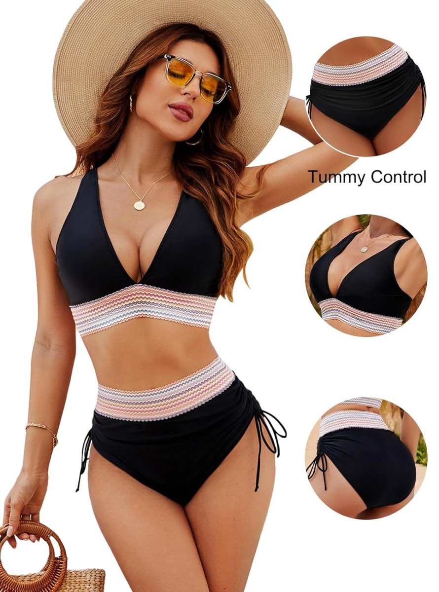 High-Waisted Two-Piece Bikini for Women | Perfect for Vacation
