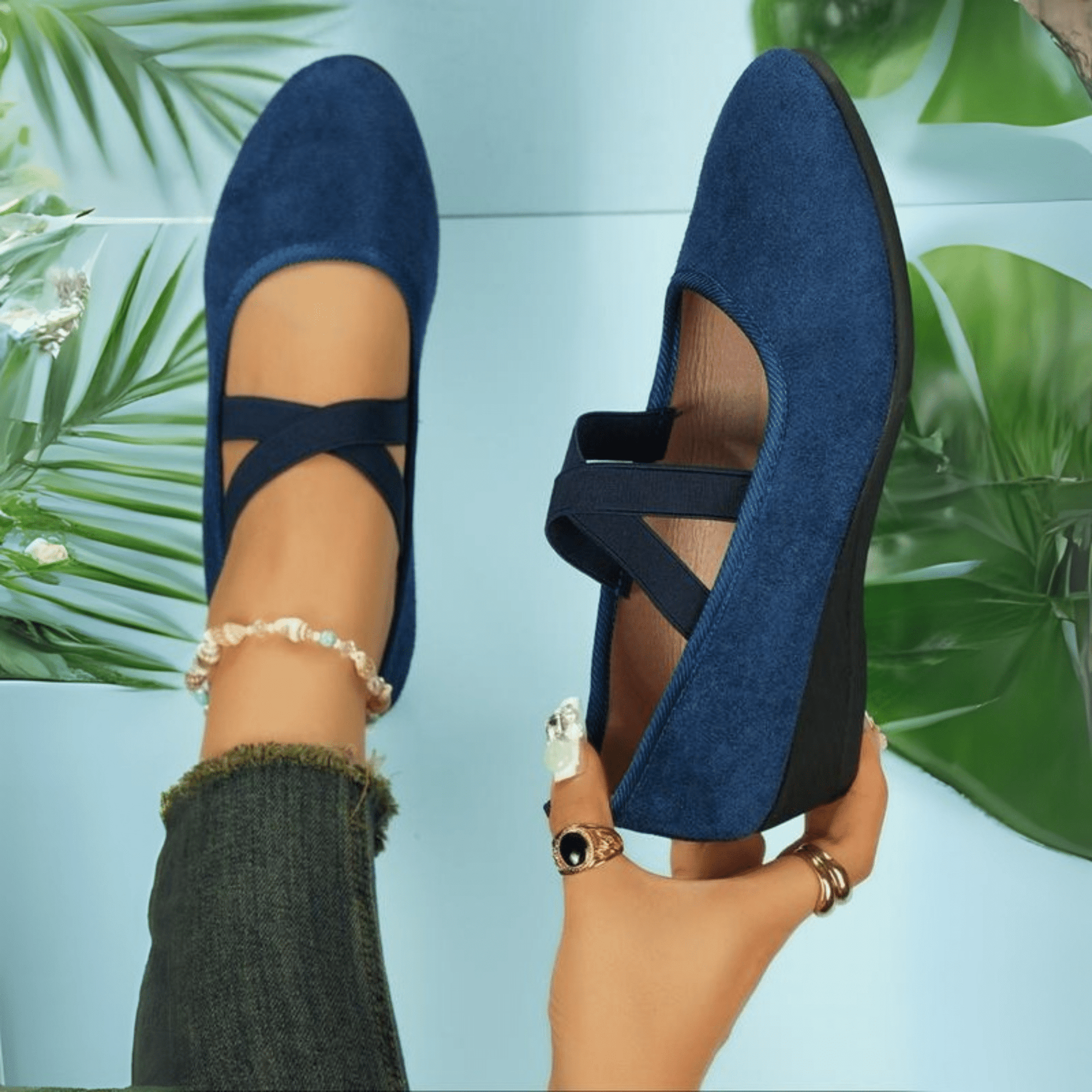 Chaussures Ballerines Compensées pour Femmes - Emilia Lane