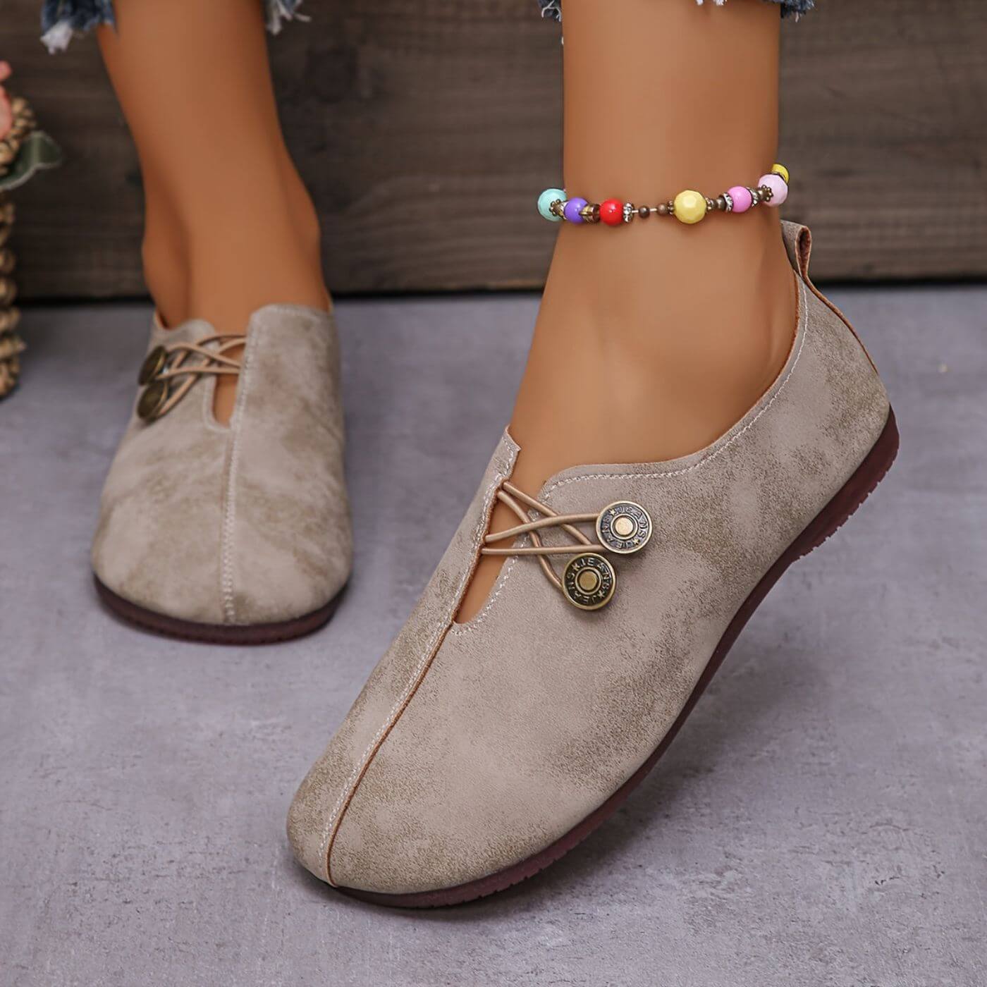 Chaussures Plates en Cuir Souple pour Femme | Idéales pour le Quotidien - Emilia Lane