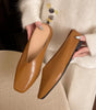 Chaussures plates en cuir vegan pour femmes - Emilia Lane