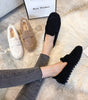 Chaussures Plates en Laine Peluche pour Femmes - Emilia Lane