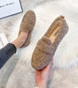 Chaussures Plates en Laine Peluche pour Femmes - Emilia Lane