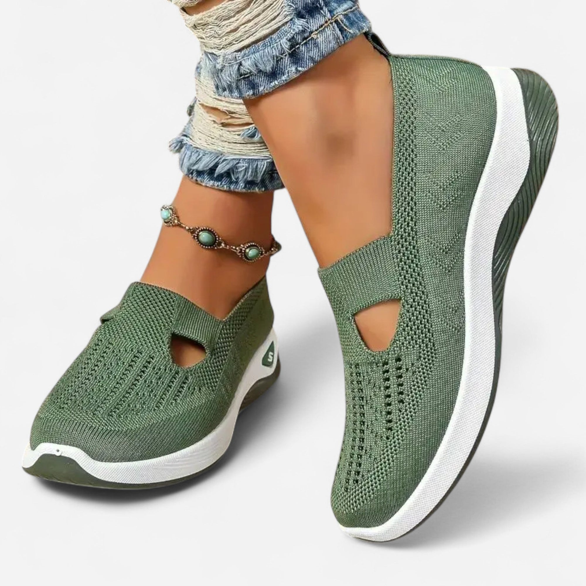 Chaussures Slip - On en Mesh pour Femmes - Emilia Lane