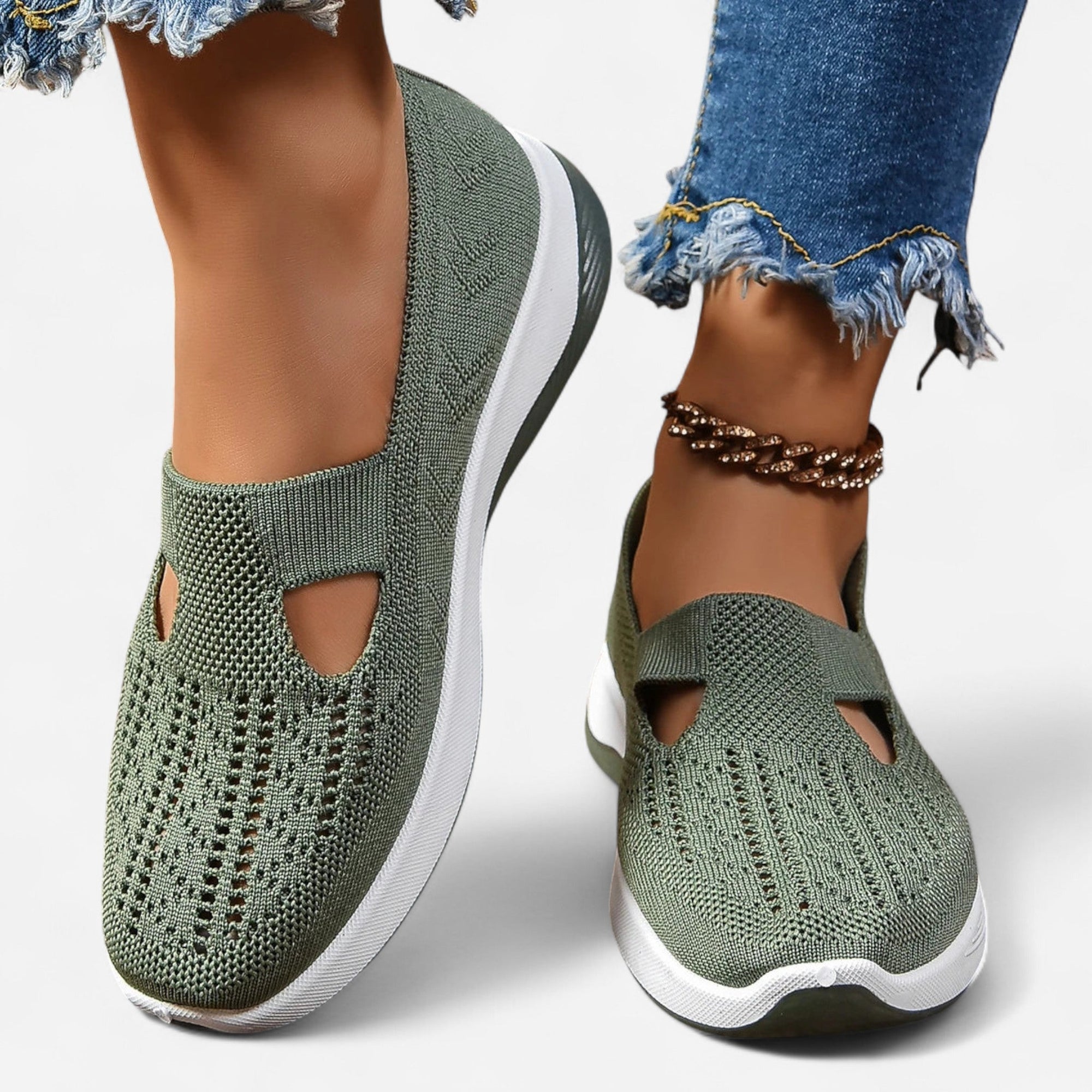 Chaussures Slip - On en Mesh pour Femmes - Emilia Lane