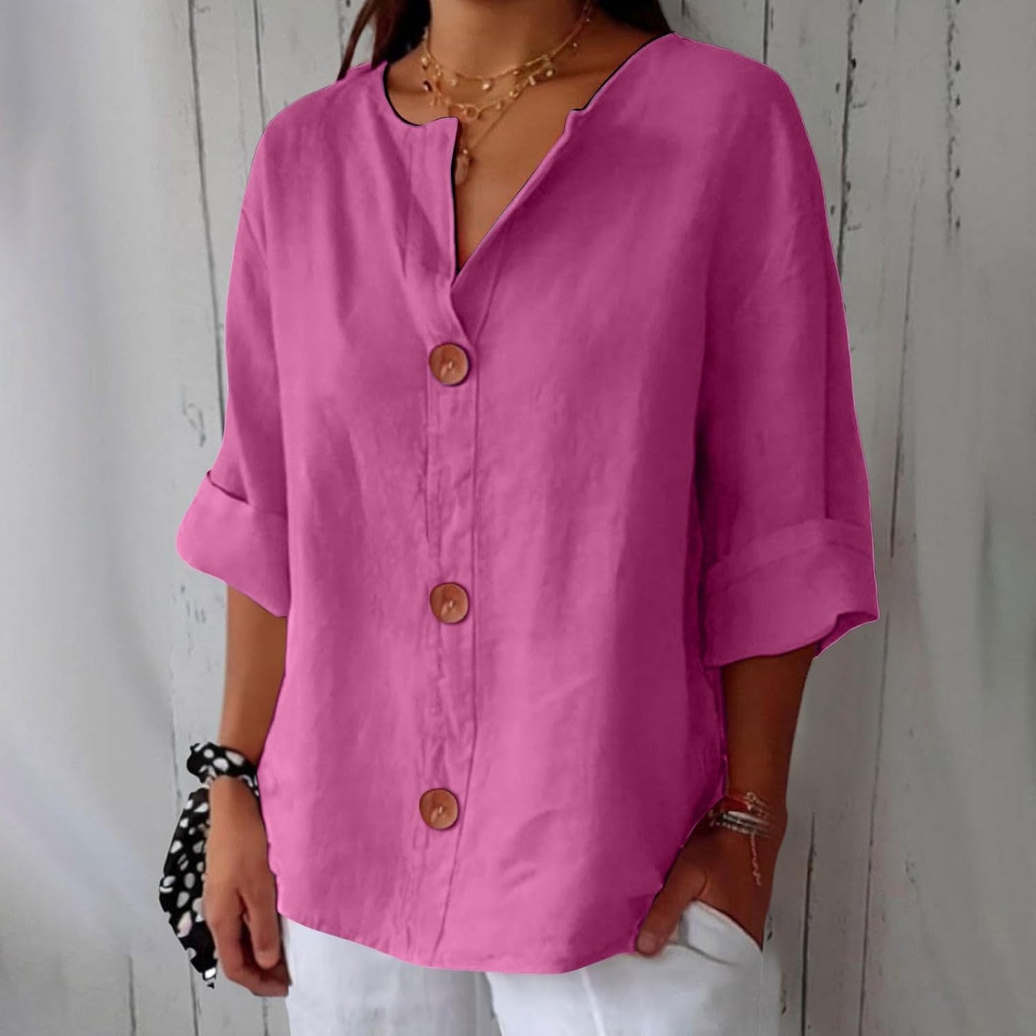 Loose Linen Shirt for Women