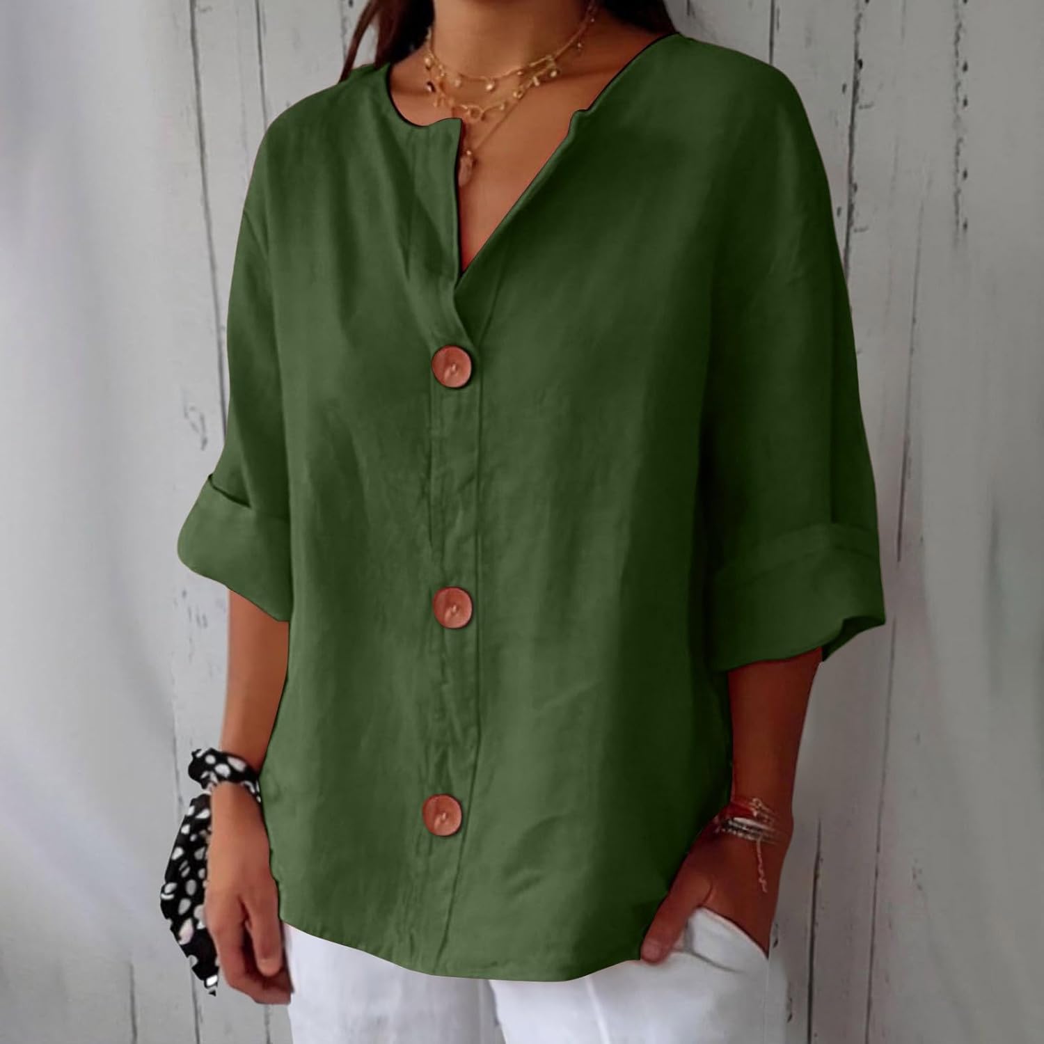 Loose Linen Shirt for Women