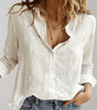 Chemise en Lin Décontractée à Manches Longues pour Femmes - Emilia Lane