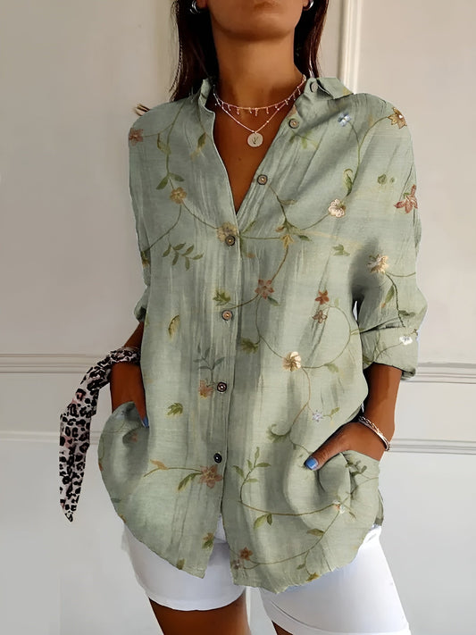 Chemise Longue Imprimée pour Femme | Idéale pour le Quotidien - Emilia Lane
